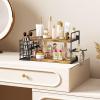 image3in1 Wall Mounted Hair Dryer Holder with 2 Tier Shelves ampamp Detachable Basket Space Saving Organizer for Bathroom Kitchen Bedroom RustResistant Easy Install