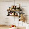 image3in1 Wall Mounted Hair Dryer Holder with 2 Tier Shelves ampamp Detachable Basket Space Saving Organizer for Bathroom Kitchen Bedroom RustResistant Easy Install