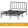 imageHomeiju King Size Bed Frame Metal Platform Bed Frame with Headboard Heavy Duty Bed Frame with Strong Bearing Capacity and Under Bed Storage Space No Box Spring Needed Easy AssemblyFull 2