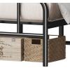 imageHomeiju King Size Bed Frame Metal Platform Bed Frame with Headboard Heavy Duty Bed Frame with Strong Bearing Capacity and Under Bed Storage Space No Box Spring Needed Easy AssemblyFull 2