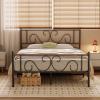 imageHomeiju King Size Bed Frame Metal Platform Bed Frame with Headboard Heavy Duty Bed Frame with Strong Bearing Capacity and Under Bed Storage Space No Box Spring Needed Easy AssemblyFull 1