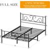 imageHomeiju King Size Bed Frame Metal Platform Bed Frame with Headboard Heavy Duty Bed Frame with Strong Bearing Capacity and Under Bed Storage Space No Box Spring Needed Easy AssemblyFull 1