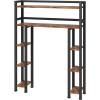 imageHomeiju Over The Toilet Storage Cabinet with Toilet Paper Holder Stand 355 Wide Freestanding Bathroom Organizer SpaceSaving Toilet Rack for Bathroom Restroom Laundry Rustic Brown