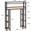 imageHomeiju Over The Toilet Storage Cabinet with Toilet Paper Holder Stand 355 Wide Freestanding Bathroom Organizer SpaceSaving Toilet Rack for Bathroom Restroom Laundry Rustic Brown