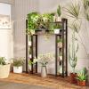imageHomeiju Over The Toilet Storage Cabinet with Toilet Paper Holder Stand 355 Wide Freestanding Bathroom Organizer SpaceSaving Toilet Rack for Bathroom Restroom Laundry Rustic Brown