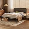 imageHomeiju King Size Bed Frame Metal Platform Bed Frame with Headboard Heavy Duty Bed Frame with Strong Bearing Capacity and Under Bed Storage Space No Box Spring Needed Easy AssemblyQueen 1