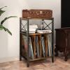 image3Tier Record Player Stand Vinyl Record Storage Turntables for Vinyl Records Record Player Table Holds Up to 200 Albums MidCentury Turntable Stand for Living Room Bedroom OfficeBlack