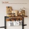 imageHomeiju 14Hook Large Coffee Mug Holder for CountertopWall Mounted4 Tier Coffee Cup Holder with Top ampamp Bottom Storage ShelfAdjustable Hook ampamp ShelvesMug Tree for Home BarCoffee StationBrown