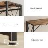 imageHomeiju Folding Desk Small Foldable Desk 315quot for Small Spaces Portable Desk for Bedroom Home Office Small Folding Table for Camping Traveling Space Saving Easy Assembly Rustic BrownBrown