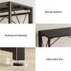imageHomeiju Folding Desk Small Foldable Desk 315quot for Small Spaces Portable Desk for Bedroom Home Office Small Folding Table for Camping Traveling Space Saving Easy Assembly Rustic BrownBlack