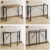 imageHomeiju Folding Desk Small Foldable Desk 315quot for Small Spaces Portable Desk for Bedroom Home Office Small Folding Table for Camping Traveling Space Saving Easy Assembly Rustic BrownBrown