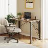 imageHomeiju Folding Desk Small Foldable Desk 315quot for Small Spaces Portable Desk for Bedroom Home Office Small Folding Table for Camping Traveling Space Saving Easy Assembly Rustic BrownBrown