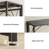 imageHomeiju Folding Desk Small Foldable Desk 315quot for Small Spaces Portable Desk for Bedroom Home Office Small Folding Table for Camping Traveling Space Saving Easy Assembly Rustic BrownGrey