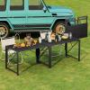 imageHomeiju Folding Desk Small Foldable Desk 315quot for Small Spaces Portable Desk for Bedroom Home Office Small Folding Table for Camping Traveling Space Saving Easy Assembly Rustic BrownBlack