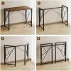 imageHomeiju Folding Desk Small Foldable Desk 315quot for Small Spaces Portable Desk for Bedroom Home Office Small Folding Table for Camping Traveling Space Saving Easy Assembly Rustic BrownBrown