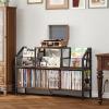 imageHomeiju Record Player Stand Holds up to 500 AlbumsTurntable Stand with Vinyl Record Player Storage CabinetLarge Record Player Table Vinyl Album StoragePatent Pending