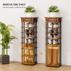 imageHomeiju Shoe Rack Organizer8Tier Vertical Shoe RackWooden Shoes Rack for EntrywayNarrow Shoe Rack Shoes Storage Organizer with Wooden Top ampamp Drawer for Entryway HallwayRustic BrownVertical 8Tier Shoe Rack with Drawers