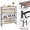 imageJZM Shoe Rack Storage Narrow 4 Tier Metal Shoe Storage Shelf Free Standing Shoe Racks Space Saving Shoe Rack Organizer for Entryway Hallway Bedroom Living Room1216 PairBrown