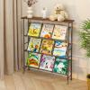 imageJZM Shoe Rack Storage Narrow 4 Tier Metal Shoe Storage Shelf Free Standing Shoe Racks Space Saving Shoe Rack Organizer for Entryway Hallway Bedroom Living Room1216 PairBrown