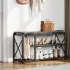 imageHomeiju Shoe Bench 3 Tier Entryway Bench Shoe Storage Bench with Padded Seating ampamp Drawers 355 Metal Entryway Foyer Hallway Bench Vintage BrownWith Cusion and Bootstorage