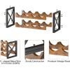imageHomeiju 56Bottle Wine Rack Freestanding Floor Wooden Wine Storage Shelf Stackable Wine Rack with Tabletop for Living RoomKitchen or Wine CellarModern