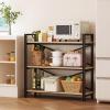 imageHomeiju Bookshelf 3 Tier Industrial Bookcase Metal Small Bookcase Rustic Etagere Book Shelf Storage Organizer for Living Room Bedroom and Home OfficeRustic Brown Patent Pending D29873033Light Coffee