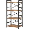 imageHomeiju Bookshelf 3 Tier Industrial Bookcase Metal Small Bookcase Rustic Etagere Book Shelf Storage Organizer for Living Room Bedroom and Home OfficeRustic Brown Patent Pending D29873033Vintage