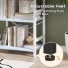 imageHomeiju Bookshelf 3 Tier Industrial Bookcase Metal Small Bookcase Rustic Etagere Book Shelf Storage Organizer for Living Room Bedroom and Home OfficeRustic Brown Patent Pending D29873033Blue