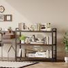 imageHomeiju Bookshelf 3 Tier Industrial Bookcase Metal Small Bookcase Rustic Etagere Book Shelf Storage Organizer for Living Room Bedroom and Home OfficeRustic Brown Patent Pending D29873033Vintage