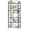 imageHomeiju Bookshelf 3 Tier Industrial Bookcase Metal Small Bookcase Rustic Etagere Book Shelf Storage Organizer for Living Room Bedroom and Home OfficeRustic Brown Patent Pending D29873033Vintage