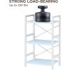 imageHomeiju Bookshelf 3 Tier Industrial Bookcase Metal Small Bookcase Rustic Etagere Book Shelf Storage Organizer for Living Room Bedroom and Home OfficeRustic Brown Patent Pending D29873033Blue
