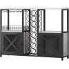 imageHomeiju Mini Bars for Home Wooden Coffee Bar Cabinet Modern Liquor Cabinet for Liquor and Glasses Farmhouse Buffet Wine Bar Cabinet with Storage Sideboard for Home Kitchen Dining RoomLight Grey