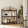 imageBook Shelf 3 Tier Bookshelf 3149quot Width Book Shelf Storage and Organization Wooden and Metal Industrial Bookcase Large Book Shelves for Home Living Room Bedroom Office StorageVintageVintage