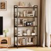 imageBook Shelf 3 Tier Bookshelf 3149quot Width Book Shelf Storage and Organization Wooden and Metal Industrial Bookcase Large Book Shelves for Home Living Room Bedroom Office StorageVintageVintage