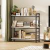 imageBook Shelf 3 Tier Bookshelf 3149quot Width Book Shelf Storage and Organization Wooden and Metal Industrial Bookcase Large Book Shelves for Home Living Room Bedroom Office StorageVintageWhite