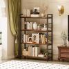 imageBook Shelf 3 Tier Bookshelf 3149quot Width Book Shelf Storage and Organization Wooden and Metal Industrial Bookcase Large Book Shelves for Home Living Room Bedroom Office StorageVintageVintage