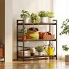 imageBook Shelf 3 Tier Bookshelf 3149quot Width Book Shelf Storage and Organization Wooden and Metal Industrial Bookcase Large Book Shelves for Home Living Room Bedroom Office StorageVintageVintage