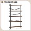 imageBook Shelf 3 Tier Bookshelf 3149quot Width Book Shelf Storage and Organization Wooden and Metal Industrial Bookcase Large Book Shelves for Home Living Room Bedroom Office StorageVintageVintage