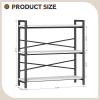 imageBook Shelf 3 Tier Bookshelf 3149quot Width Book Shelf Storage and Organization Wooden and Metal Industrial Bookcase Large Book Shelves for Home Living Room Bedroom Office StorageVintageWhite