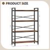 imageBook Shelf 3 Tier Bookshelf 3149quot Width Book Shelf Storage and Organization Wooden and Metal Industrial Bookcase Large Book Shelves for Home Living Room Bedroom Office StorageVintageVintage