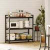 imageBook Shelf 3 Tier Bookshelf 3149quot Width Book Shelf Storage and Organization Wooden and Metal Industrial Bookcase Large Book Shelves for Home Living Room Bedroom Office StorageVintageBlack