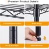 imageHomeiju 3Shelf Storage RackAdjustable Height Metal Shelving UnitHeavy Duty Storage Shelving UnitWire Rack ShelvingGarage Organizer for HomeKitchenOfficePantryGarage135quotD x 234quotW x 31quotH3Tier135 D x 234 W x 31 H