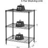 imageHomeiju 3Shelf Storage RackAdjustable Height Metal Shelving UnitHeavy Duty Storage Shelving UnitWire Rack ShelvingGarage Organizer for HomeKitchenOfficePantryGarage135quotD x 234quotW x 31quotH3Tier135 D x 234 W x 31 H