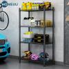 imageHomeiju 3Shelf Storage RackAdjustable Height Metal Shelving UnitHeavy Duty Storage Shelving UnitWire Rack ShelvingGarage Organizer for HomeKitchenOfficePantryGarage135quotD x 234quotW x 31quotH4Tier1377D x 3543W x 5433H