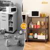 imageHomeiju 3Shelf Storage RackAdjustable Height Metal Shelving UnitHeavy Duty Storage Shelving UnitWire Rack ShelvingGarage Organizer for HomeKitchenOfficePantryGarage135quotD x 234quotW x 31quotH3Tier135 D x 234 W x 31 H