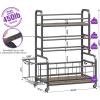 imageHomeiju 450LBS Dumbbell RackWeight Rack for DumbbellsWeight Rack for Home GymHome Gym Storage for Strength Training Dumbbell Racks Stand with WheelsampampHooksGrey