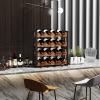 imageHomeiju 56Bottle Wine Rack Freestanding Floor Wooden Wine Storage Shelf Stackable Wine Rack with Tabletop for Living RoomKitchen or Wine CellarModern