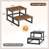 imageHomeiju 3 in 1 Step Stools for Adults Kids Toddler Heavy Duty Wooden Step Stool with NonSlip Pads 2 Tire Step Stool for Kitchen Bathroom Bedroon Stepping Stool Rustic BrownRustic Brown