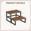 imageHomeiju 3 in 1 Step Stools for Adults Kids Toddler Heavy Duty Wooden Step Stool with NonSlip Pads 2 Tire Step Stool for Kitchen Bathroom Bedroon Stepping Stool Rustic BrownRustic Brown