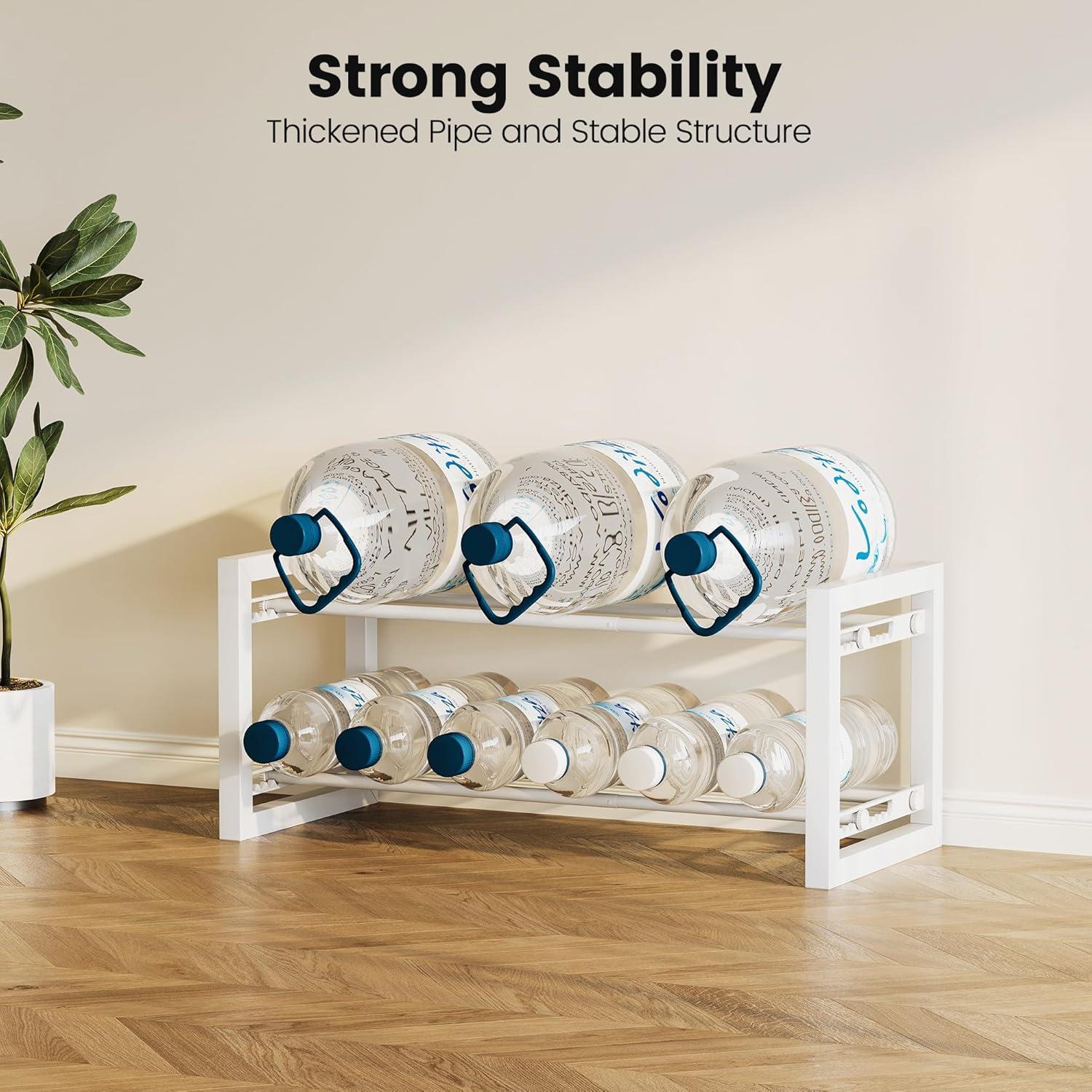 imageHomeiju Expandable Shoe Rack 2 Tier Metal Shoe Shelf Adjustable Shoe Stand for Sneakers Boots Heels HeavyDuty Steel Standing Shoe Organizer for Entryway Closet Bedroom BlackWhite